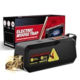 ADOGO Elektrische Rattenfallen Mausefallen, 1800V Sofortwirkung, Wiederverwendbare Falle, Elektronische Schlagfalle für Kleine Mäuse, Geeignet für Küche, Wohnzimmer, Lagerraum, Restaurant, Büro, Garag