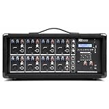 Power Dynamics PDM-C408A 8-Kanal-Mischpult mit eingebautem Verstärker