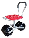 Generisch Rollender Gartenwagen mit Sitz, rollender Gartensitz, 2 Räder, Gartensitz, rollender Gartenhocker for Rasen und Terrasse im Freien(Style 2)