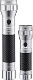 VARTA Taschenlampe LED Set (2 Stück), Brite Essential F10 & F20, Leuchte mit gummiertem Griff, Lampe, stoßfeste Taschenleuchte, unbestückt, 3x AAA & 2x C Batterien erforderlich