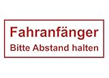 Aufkleber Fahranfänger Auto Anfänger Car Sticker Hinweis Bitte Abstand halten Schild Waschanlagenfest Witterungs- und UV-beständig