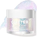 Holographic Body Glitter Gel for Face, Body, and Hair- Cosmetic-Grade, Long-Lasting Glitter Shimmer Highlighter Sequins Festival Party Makeup, Vegan & Cruelty Free (# 02)