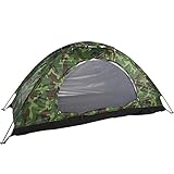 Jauarta Outdoor Camouflage UV-Schutz, Wasserdichtes EIN-Personen-Zelt für Camping, Wandern