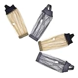 Mikinona 2 Paare Atmungsaktive Sock Cover in Grün und Schwarz Leichter Fuß Beinschutz gegen Insektenstiche für Outdoor aktivitäten Wie Camping und Wandern