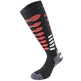 Lenz Compression 3.0 Merino Socken Schwarz/Rot M