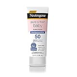 Neutrogena Pure & Free Baby Mineral Sonnencreme Breites Spektrum LSF 50, 3 Fl. oz (3 Stück)