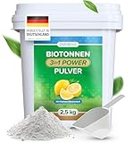 Biotonnenpulver bei Maden und Geruch 2,5kg [Vorteilspack] - effektiver Schutz vor Maden in der Mülltonne, verhindert Schimmel und Feuchtigkeit, biologisch abbaubar für kompostierbare Abfälle