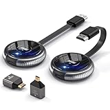 Wireless HDMI, DRYMOKINI HDMI Wireless Transmitter and Receiver 165FT HD Funk HDMI Funkübertragung, 5G HDMI Kabellos Übertragen für Streaming Medien von Laptop/Kamera/PS5 zu TV/Projektor/Monitor