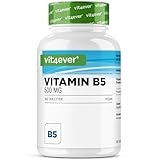 Vitamin B5 (Pantothensäure) - 500 mg - 365 Tabletten - 1...