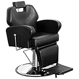 Barberpub hydraulischer Friseurstuhl Friseureinrichtung Friseursessel Bedienungsstuhl 8907BK