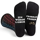 Ich Würde Lieber Fahrrad Fahren - Lustig Socken für Manner...