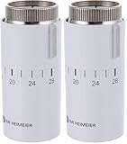 IMI Heimeier Kopf 7500-00.500 weiß, 6-28°C Thermostatkopf, Weiß RAL 9016