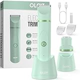 intimrasierer für frauen，Rasierer Damen für Achselbein Arm Körper Gesicht ，Rasierer Damen Intimbereich Nass- und Trockengebrauch, Wiederaufladbarer Damenrasierer Elektrisch mit USB Ladestati