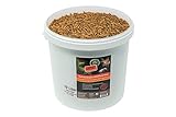 SUPERWURM 10 Liter getrocknete Mehlwürmer - Insekten getrocknet - Futter Snack für Fische, Wildvögel, Igel, Wachtel, Hamster, Ideales Igelfutter, Vogelfutter