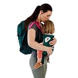 Trail Magik Kindertrage | Ultraleichte Kindertrage zum Wandern | Ultrakompakte Kindertrage zur Befestigung Ihres Wanderrucksacks für Kinder ab 1 Jahren, bis zu 19,5 kg Pfund (Blaugrün & Magenta)