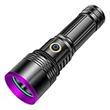 30W 365nm UV Taschenlampe USB Aufladbar Schwarzlicht Taschenlampe UV Lampe Haustier Urin Detektor für Harzhärtung, Bernstein, Mineralien, Blut Tracking, Skorpion, Rockhounding, A / C Leck erkennen