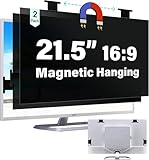 Magnetischer Computer-Sichtschutzfilter 54,5 cm (21,5 Zoll) für 16:9 Breitbild-Monitor Desktop PC, 54,6 cm (21,5 Zoll) hängend, abnehmbar, blendfrei, Blaulichtschutz, doppelseitig, wendbar