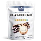 GOLDEN PEANUT Johannisbrotkernmehl 500 g - natürliches Verdickungsmittel, veganer Ei-Ersatz, glutenfreie Speisestärke, Backen und Kochen