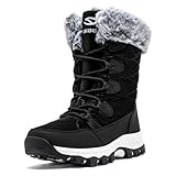 CLYCTIP Warm Gefüttert Winterschuhe Damen Schneestiefel...