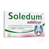Soledum Addicur | 100 Kapseln | Zur Zusatzbehandlung bei chronischen und entzündlichen Erkrankungen der Atemwege wie COPD und Asthma