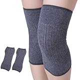 iNelihoo Kaschmir Elastische Kniewärmer Gestrickte Rutschfest Arthritis Knieschoner Wärme Knieschoner Therapie Arthritis Kniewärmer‌ Weiche Kniebandage für Damen Herren Schmerzlinderung Kniebandage
