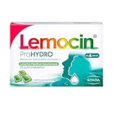 Lemocin ProHYDRO Lutschtabletten mit Limette-Menthol-Geschmack für Hals und Rachen - für Erwachsene und Kinder ab 4 Jahren - mit Vitamin C, Biotin und Eibischwurzelextrakt - 1 x 20 Stück