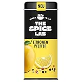 The Spice Lab Zitronen Pfeffer, Premium Gewürzmischung mit Schwarzem Pfeffer, Neu, Gewürzdose seit 1903