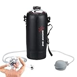 Camping-Duschtasche – Outdoor-Duschtasche, PVC, tragbare Dusche mit Pumpe, faltbare Solar-Campingdusche mit Schlauch, Duschtasche für Camping