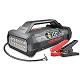 LOKITHOR JA301 2000A Starthilfe Powerbank mit 150PSI Kompressor, 12V Auto Starthilfe für 8.0L Gas und 6.0L Diesel, 4-IN-1Tragbare Auto Starthilfegerät mit LED Taschenlampe, 30 Months Standby