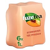 Fuze Tea Schwarzer Tee Pfirsich EINWEG (6 x 1 l)