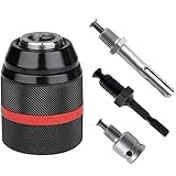 Otueidnsy 4 STÜCKE Metall 1/2-20UNF 1,5-13Mm Keyless Bohrfutter Sechskantschaft/SDS/Sockel Vierkant Buchse Adapter Hardware Werkzeug Bohrfutter