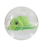 Simba 104010105 - ABC Greif-und Badeball, weicher, flexibler Ball, gefüllt mit Wasser, Schildkröte und bunten Perlen, 8cm, ab 12 Monate