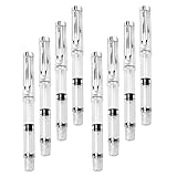 OATIPHO 8 Stück Füllfederhalter mit Flexibler Pinselspitze Kolbenfüllung Nachfüllbar Kunststoffgehäuse Vielseitig für Kalligrafie Skizzen und Aquarellzeichnungen