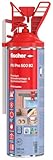 fischer Premium Schnellmontage- und Brunnenschaum PU Pro 500 B2, Bauschaum zum Verkleben, Abdichten und Füllen, PU-Schaum inkl. Fix-Adapter für sofortigen Einsatz und Wiederverwendung, 500 ml, beige