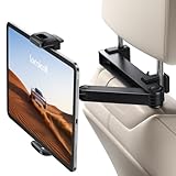 Lamicall Tablet Halterung Auto Kopfstütze - [2024 Sicherheitsschloss] Ausziehbar Tablethalterungen Auto, KFZ Tablet Kopfstützenhalter für iPad, Smartphone, Switch, Samsung Tab und 4,7-13 Zoll Geräte
