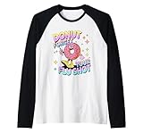 Grippeschuss Krankenschwester Medizinisch Lustig Stillen Grippe Kalte Jahreszeit Donut Raglan