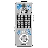 VSN Equalizer Pedal 5-Band EQ Gitarre Effektpedal ± 18dB Reichweite, Ture Bypass