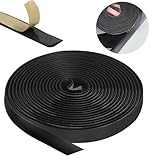 5M Auto Windschutzscheibe Wetter Gummi Dichtung, 16FT Selbstklebend Gummidichtung Klebedichtungen Universal Dichtungsstreifen Gummiprofil Türdichtung für Auto Fenster Kantenschutz