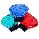 Sport-Thieme Aquafitness-Handschuhe aus Neopren | Geschlossene Schwimmhandschuhe für Aquafitness, Aquajogging, Wassergymnastik | In S, M, L | Blau, Rot, Schwarz | Markenqualität