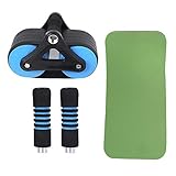 Qyebavge Springback Wheels Roller, Blauer Heim-Bauchtrainer Mit Push-Up-Training, Stummgeschaltetes Fitnessgerät