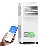 Comfee Mobiles Klimagerät Breezy Cool Pro 2.6,9000 BTU 2,6kW, Kühlen&Ventilieren&Entfeuchten,APP-Steuerung,Raumgröße bis 88m³(33㎡),Mobile Klimaanlage mit Abluftschlauch [Energieklasse A]