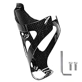 NewTH Fahrrad Flaschenhalter Voll 3K Carbon Wasserflaschenhalter Leicht Getränkhalter aus Kohlefaser für Mountainbike Rennrad Hybridfahrrad Tourenrad und Elektrofahrräder schwarz