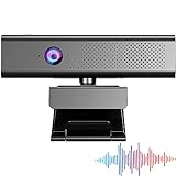 Visixa Neu 2023 Videokonferenzsystem – Webcam mit Mikrofon und Lautsprecher - Weites Sichtfeld Anti-Vibration-Clip Plug&Play Konferenzkamera - Full HD Webcam 1080p Camera 30FPS Kamera