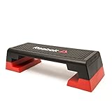 Reebok Steppbrett Reebok Step, Schwarz/rot, 102(L) x 38.5 (W) x 25 (H), RSP-16150