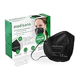 medisana FFP2 Atemschutzmaske Schwarz/Black Staubmaske...