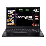 acer Nitro V15 Gaming Notebook, Laptop 15.6'' IPS 165Hz Display, i9 13900H RTX 4060 8GB GDDR6 RAM 40GB DDR5 RAM SSD 1TB NVMe Backlight Keyboard Thunderbolt 4.0 Windows 11