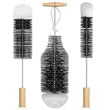 SunnyOcean Flaschenbürste - 3er Set Flaschenreiniger für Glasflaschen, 1 Liter Sodaflaschen, Glaskaraffen, Trinkflaschen & Babyflaschen