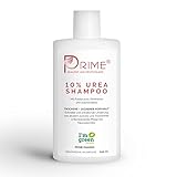 Prime® 10% Urea Shampoo (200 ml) mit Polidocanol, Panthenol und Süßmandelöl - Medizinische Haarwäsche gegen juckende und trockene Kopfhaut - Umweltfreundliche Verpackung