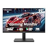 Viewedge Monitor 27 Zoll 144hz FHD 1 ms IPS 1080p mit 110% sRGB,Blaulichtfilter,HDMI- & VGA-Anschluss,Unterstützung von FreeSync und Wandmontage Bildschirm 27 Zoll Gaming Monitor
