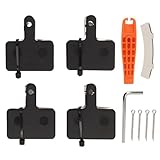 SAXOJONON Fahrrad-Bremsbeläge für Fahrrad, organisches Kupferfaserharz, zuverlässiges Bremsen, breite Kompatibilität, langlebig, hitzebeständig, einfache Installation